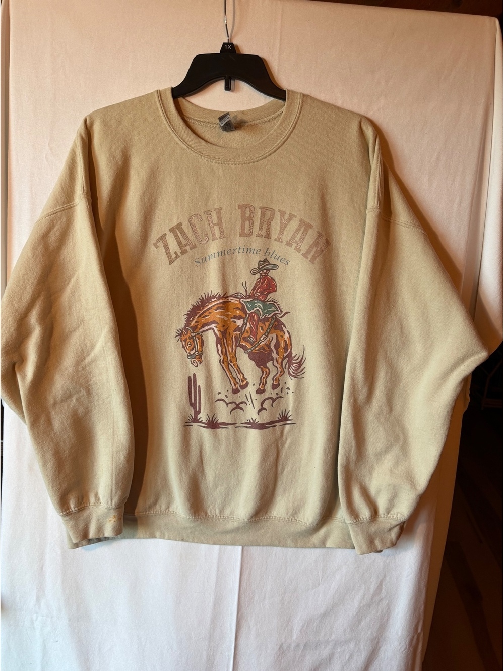 Vintage Gildan Zach Bryan Summertime Blues Graphic Sweatshirt 3XL